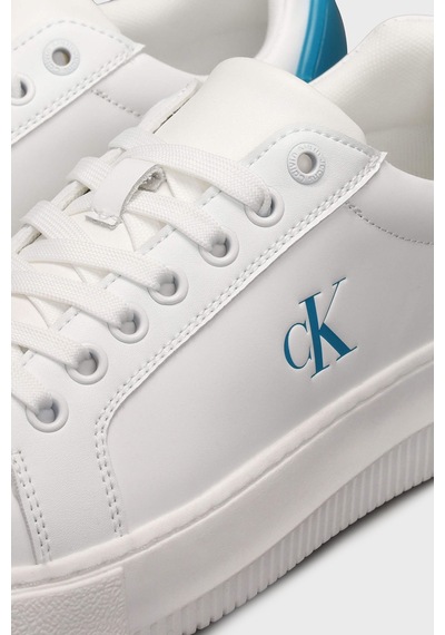 Calvin Klein Bayan Ayakkabı Yw0yw01846 0le Beyaz-mavi Beyaz-mavi