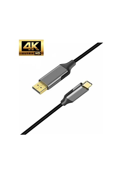 K01e Type-c To Display Port Dp 4k Hd 60hz Görüntü Aktarım Kablosu Standart
