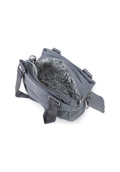 Nas Bag Kadın Çok Bölmeli Orta Boy Çapraz Omuz Çantası 30x24 Cm Gri Diğer