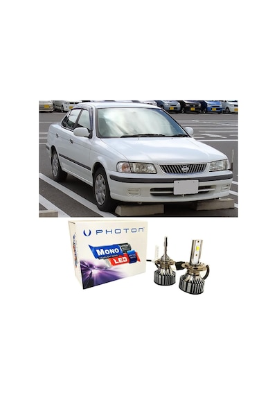 Nissan Sunny Led Xenon Uzun + Kısa Far Ampulü H4 Mono Yeni Seri Beyaz
