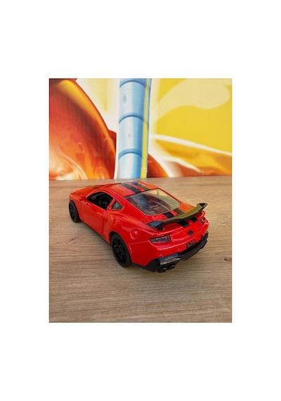 Ford Mustang Diecast Model Araba Sesli Işıklı Açılan Kapılar Ford Mustang Araba Kırmızı - Siyah