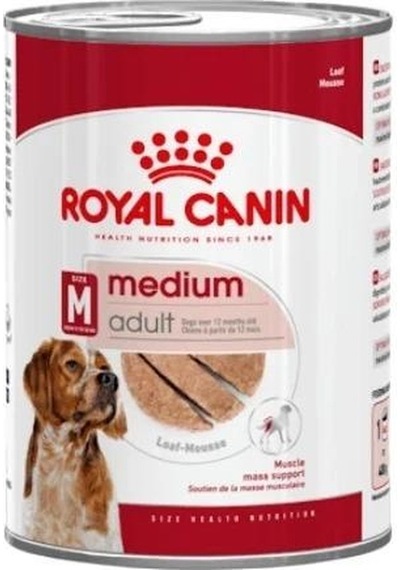 Royal Canin Loaf Mousse Orta Irk Ezme Yetişkin Köpek Konservesi 410 G