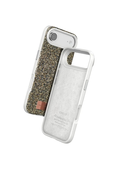 Magicool Onegif Apple iPhone Uyumlu 17 Air Bright Simli Kapak - Çöl Titanyum