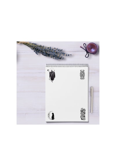 42'li Gothic Witcher Grunge Fairygrunge Sticker Seti - Etiket Seti Scrapbook Bullet Journal Siyah