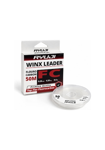 Fluorocarbon Lider Misina - Ryuji Winx Leader - 50 Mt - 0,26mm