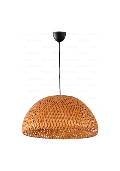 Bohem Bambu Boja Pendant Sarkıt Avize Lamba 45 Cm - Iskandinav, Modern, Bohem, Rattan Aydınlatma Bambu