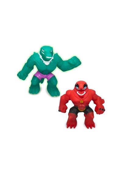 Elastikorps Fighters İkili Paket 7 Cm Kaiman Vs Orka Goojitzu