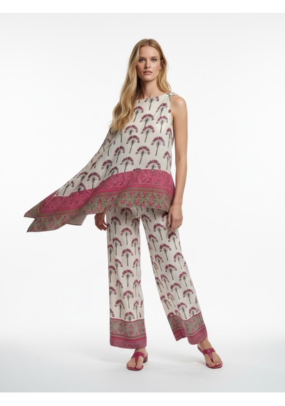 Xint Bej Doğal Dökümlü Oversize Pantolon 201331