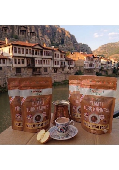 Köylüm Gurme Amasya Elmalı Türk Kahvesi 100 Gr 4 Adet