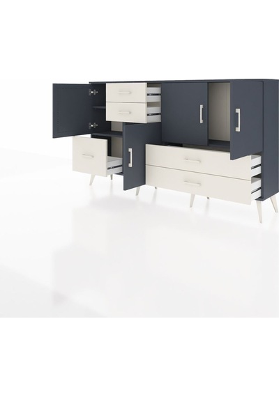 Arges Konsol 4 Raflı 5 Çekmeceli 4 Kapaklı 176x30x99 Antrasit-antrasit/aytaşı Antrasıt/aytası - Antrasıt Arges Konsol 4 Raflı 5 Çekmeceli 4 Kapaklı 176x30x99 Antrasit-antrasit/aytaşı Antrasıt/aytası - Antrasıt