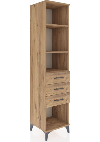 Hyperion Dolap 3 Raflı 3 Çekmeceli 44x44x195 Çam-çam Çam Hyperion Dolap 3 Raflı 3 Çekmeceli 44x44x195 Çam-çam Çam