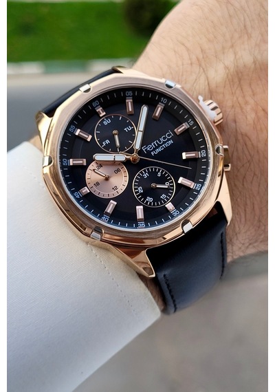 Ferrucci Fcıste403 Erkek Kol Saati Rose Gold