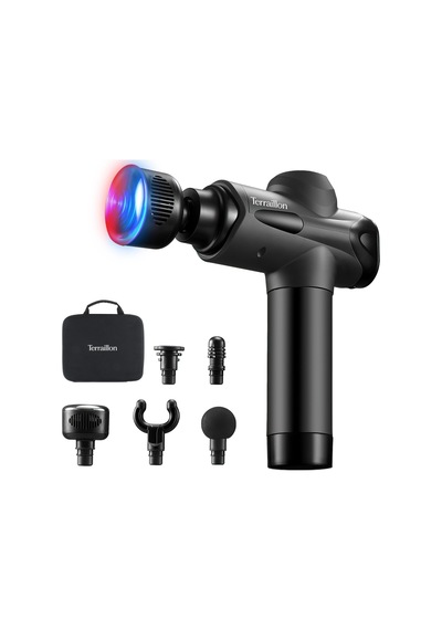 Terraıllon - Gun Masaj Uzmanı - Çok Bölgeli Masaj Tabancası, 20 Hız 2800-3200 Rpm, Dijital Ekran, Entegre Zamanlayıcı, 5 Silikon Aparat, 1 Sıcak-soğuk Dahil, Usb-c, Dahil. Kasa, Siyah Terraıllon - Gun Masaj Uzmanı - Çok Bölgeli Masaj Tabancası, 20 Hız 2800-3200 Rpm, Dijital Ekran, Entegre Zamanlayıcı, 5 Silikon Aparat, 1 Sıcak-soğuk Dahil, Usb-c, Dahil. Kasa, Siyah