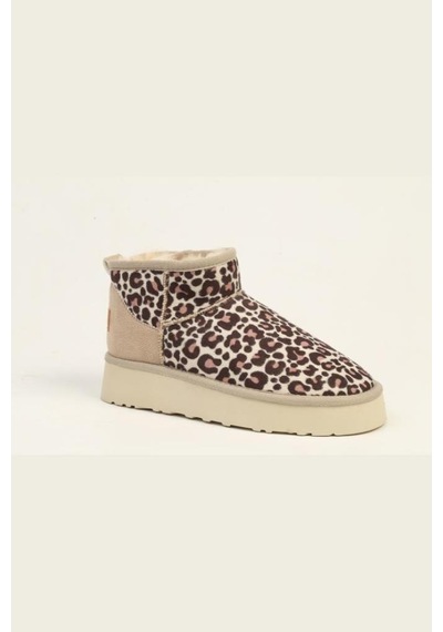 Pierre Cardin Leopar Kadın Bot Pc-55184 Bej