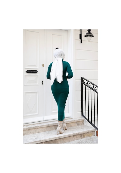 Hira Life Fashion Kadın Elbise Tesettür Giyim Balıkçı Yaka Ve Dar Kesim Triko Kalem Elbise Zümrüt Yeşili Zümrüt Yeşili Hira Life Fashion Kadın Elbise Tesettür Giyim Balıkçı Yaka Ve Dar Kesim Triko Kalem Elbise Zümrüt Yeşili Zümrüt Yeşili