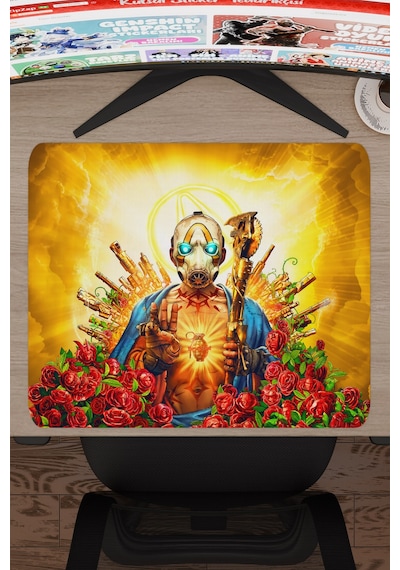 Borderlands Kaymaz Dikişli Kauçuk Oyuncu Mousepad V1 - 48x40 Xl Gaming Mouse Pad Fare Altlığı