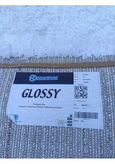 Merinos Shaggy Halı Glossy 60 Krem 160x230 Cm