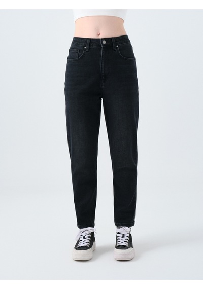Mom Slim Fit Kadın Pantolon Lacivert