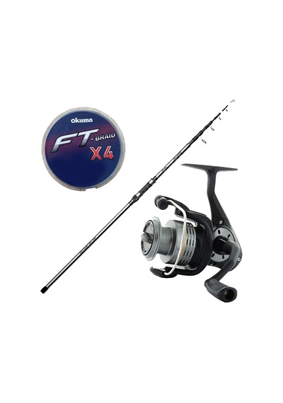 Yekoutdoor Surf Oltası Seti Okuma Revenger Tele Surf 420 Cm 4 Parça Surf Kamışı&okuma Revenger Rv-65 Fd Olta Makinesi