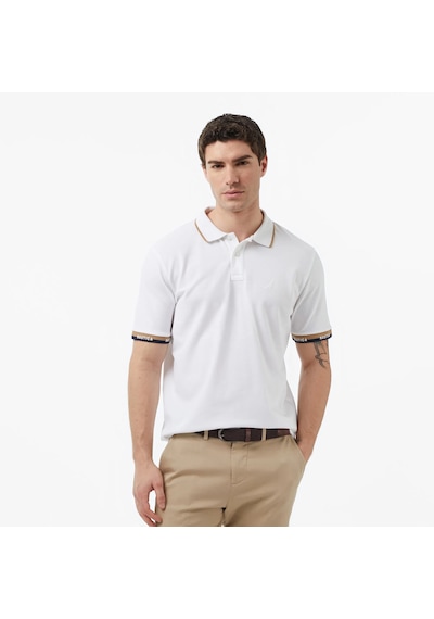 Nautica Regular Fit Polo Yaka Erkek T-shirt K65354t Beyaz