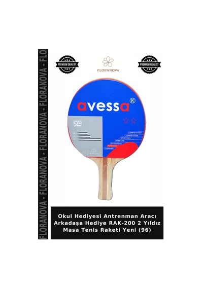 Okul Hediyesi Antrenman Aracı Arkadaşa Hediye Rak-200 2 Yıldız Masa Tenis Raketi Yeni 96