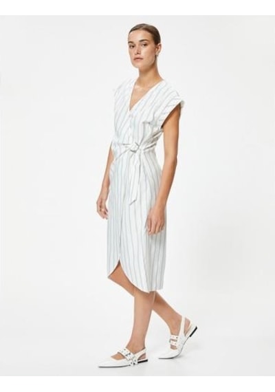 Koton Dresses-siyah Çizgili
