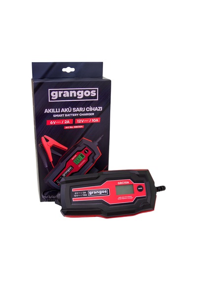 Grangos Gbc10a 6v/12v 180ah Akıllı Dijital Akü Şarj Ve Bakım Cihazı