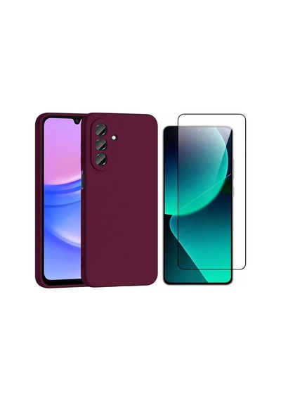 Vendas Samsung Galaxy Uyumlu  A37 Kılıf Zore Mara Lansman Kapak + Cam Ekran Koruyucu Mor