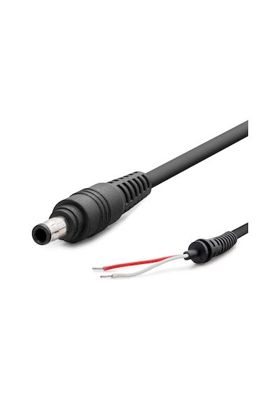 Laptop Adaptör Dc Jack Kablosu 5.0 X 3.0 Mm Asus / Samsung Uyumlu 1.2 M - Siyah Hdx5510