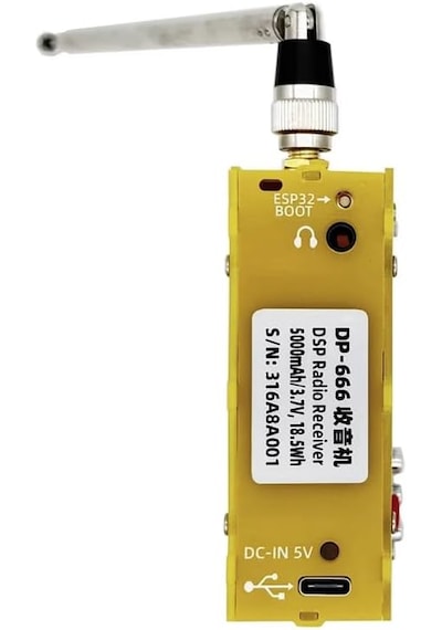 Deepelec Dp-666 Tef6686 Dsp Full-band Taşınabilir Dijital Radyo Alıcısı Rds Destekli