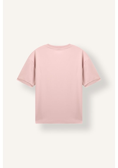 Defacto Kırışmaz Oversize Bisiklet Yaka Basic Kısa Kollu Tişört B6494ax26aupr345 Mor-pr345