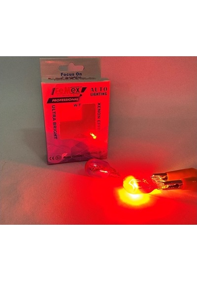 Femex Diadem Kırmızı Tek Duy/çit Duy T20 W21w 7440/7443 Stop Aydınlatma Femex