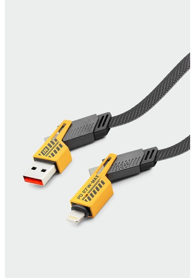 Subzero Cl24 4in1 Type-c 65w To Usb-a + Type-c To Lightning 27w Hızlı Şarj Kablosu Şarj Data Kablosu