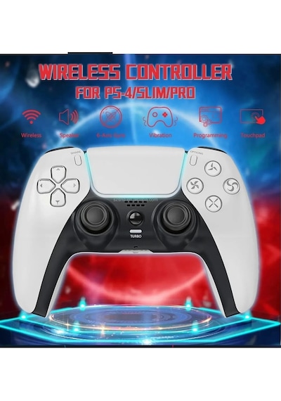 P4 Plus Bluetooth Titreşimli Ps4/ps5 Uyumlu Pc Telefon Joystick Kablosuz Oyun Kolu