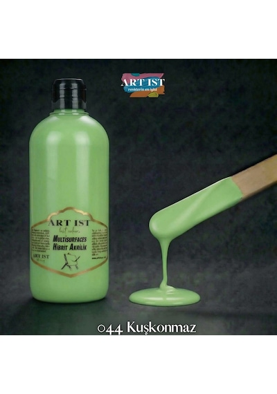 Multisurfaces Hibrit Akrilik Boyalar - 044 Kuşkonmaz Yeşil Ahşap, Taş Tozu, Hobi, Dıy