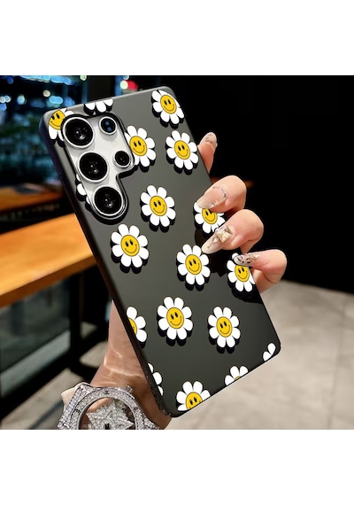 Samsung Galaxy S23 Ultra İle Uyumlu Premier Kalite Özel Üretim Baskılı Silikon Telefon Kılıfı Bc 7 Siyah