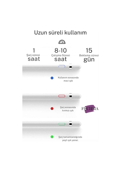 Honor Pad X8a 11'' İnç 2024 Uyumlu Tablet Kalemi Yazım Ve Çizim İçin Kapasitif Tablet Kalemi Beyaz