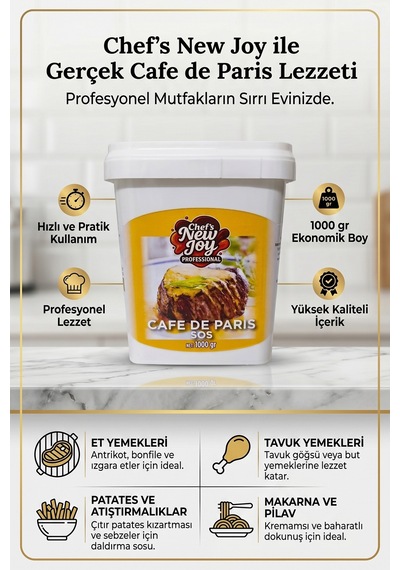 Cafe De Paris Sos 1000 G X 8 Adet - 1 Koli Koli Bazlı Avantaj Paketi Sarı