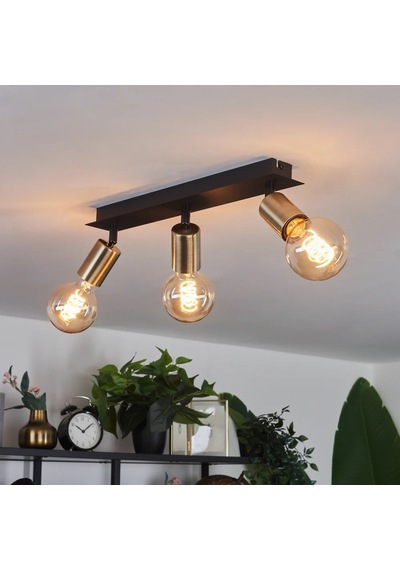Riolıght Modern3 Siyah3 3xe27 Duylu3 Mafsallı Hareketli Başlık Glop Ampul Hariç Metal Spot Avize Siyah