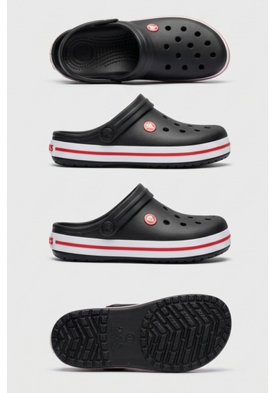 Iconic Shadow Unisex Clog Serisi - Siyah Renk Grafik Baskılı, Anatomik İç Tabanlı Ve Hareketli T...