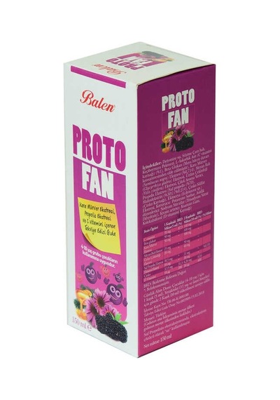 Protofan Kara Mürver Propolis Ekstratlı C Minli Takviye Edici Gıda 150 Ml
