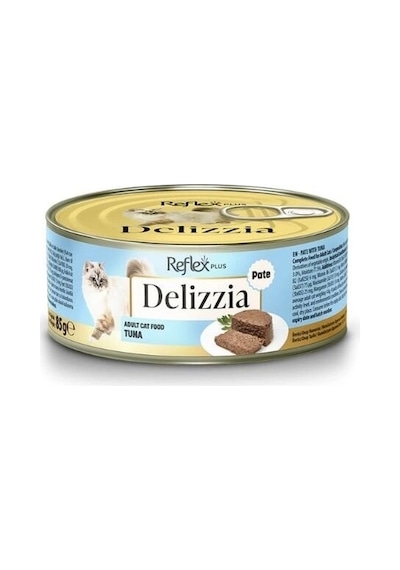 Reflex Plus Delizzia Kıyılmış Ton Balıklı Yetişkin Konserve Kedi Maması 85 Gr 1 Adet