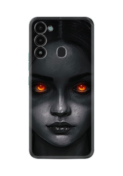 Tecno Spark 8c Kılıf Resimli Desenli Silikon Platinium Series Dark Woman 1887