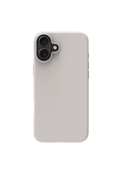 Apple Uyumlu iPhone Buff 16 Plus Magsafe Rubber Fit Silikon Kılıf Stone Gray