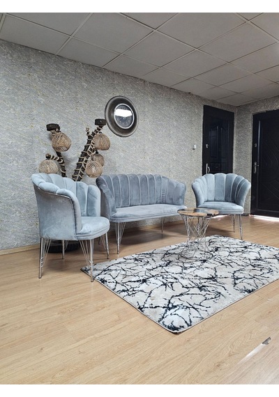 Zafir Krom Kaplama Tel Ayak Papatya Çay Seti Koltuk Takımı , Balkon, Salon, Ofis, Cafe Koltuk Takımı Gri Zafir Krom Kaplama Tel Ayak Papatya Çay Seti Koltuk Takımı , Balkon, Salon, Ofis, Cafe Koltuk Takımı Gri