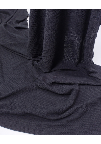 Siyah İnce Esnek Yumuşak Bürümcüklü Jarse Kumaş Elbiselik & Bluzluk 150x460cm-12831