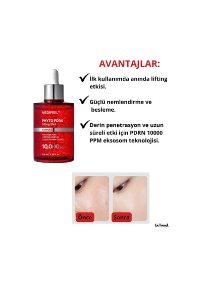 Medipeel Phyto Exosome Pdrn Lifting Shot Ampoule 100 Ml Pdrn'li Peptid Lifting Ampulü