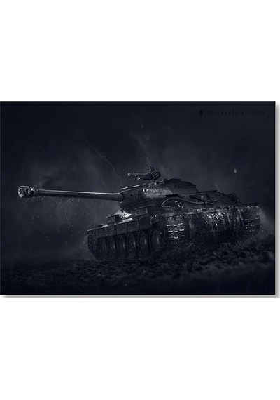 Cakasepetim World Of Tanks Black Edition Ahşap Mdf Tablo