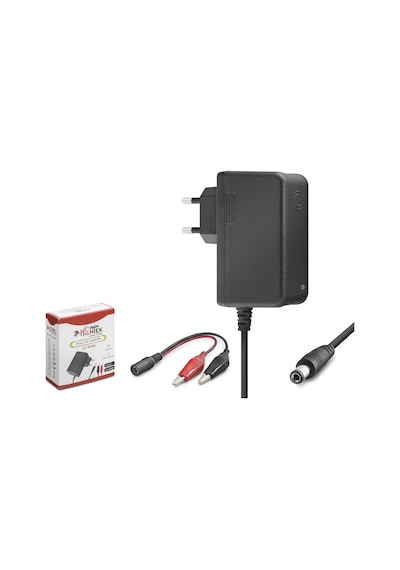Hıghtek Ht5055 Akü Şarj Adaptörü 6v 1.2a 7.2w Krokodil Uç Siyah