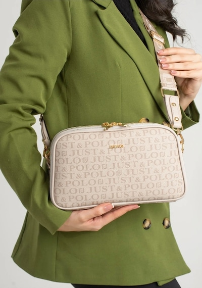 Just Polo Kadın Yeni Sezon Baskılı Omuz Çantası Ve Cüzdanı Kombin 232053mh Taş 34276586